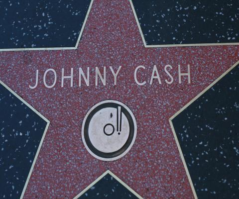 Johnny Cash Star by xero79 via Wikimedia Commons